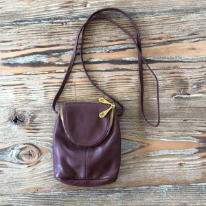 HOBO Fern Leather Zip Crossbody Bag / Purse
